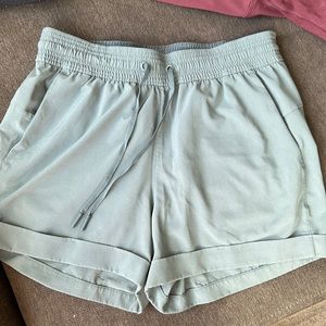 Lululemon size 6 shorts. Sea foam green color